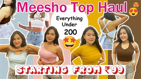 Meesho Summer Top Haul Starting At Everything Under