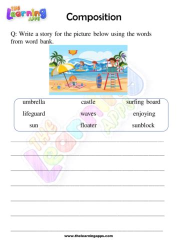 Free Composition Worksheets For Grade 1 The Learning Apps