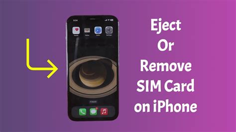 How To Eject Or Remove Iphone Sim Card Youtube