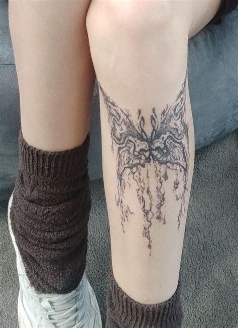 Butterfly Tattoo Aesthetic Stick And Poke Hand Poked Fairy Fairycore