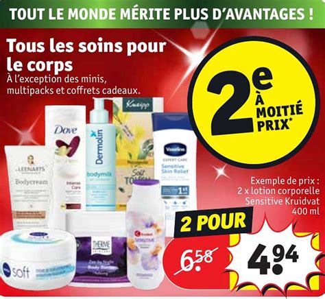 Promo Les Soins Pour Le Corps Chez Kruidvat ICatalogue Fr