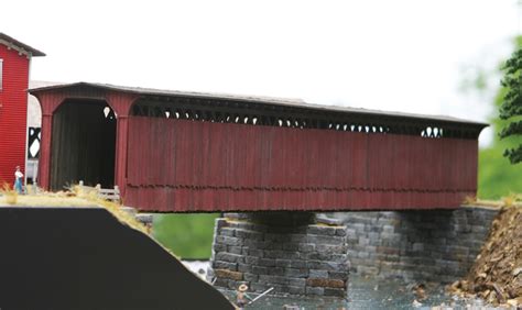 Railroad Covered Bridge Premium Kit Ho Bollinger Edgerly Scale Trains