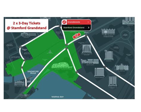 2 X 3 Day Tickets F1 Singapore 2023 Stamford Grandstand Tickets