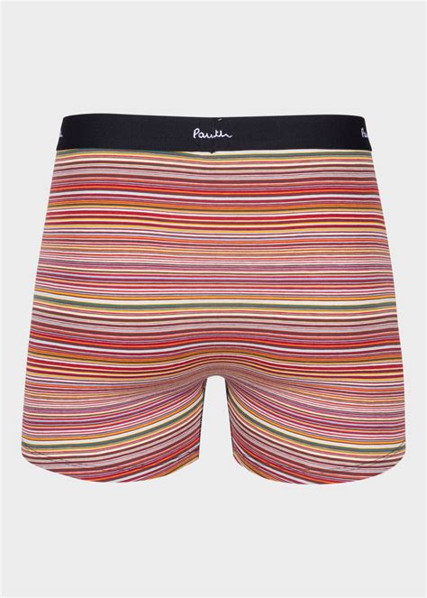 Signature Stripe And Plain Long Boxer Briefs Seven Pack