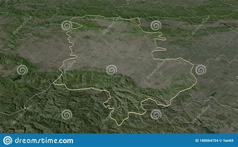 Plovdiv, Bulgaria - Outlined. Satellite Stock Illustration - Illustration of subregion ...