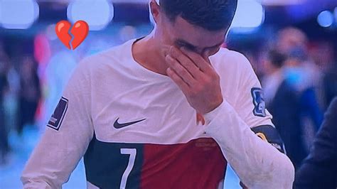 😢cristiano Ronaldo Crying After World Cup Elimination Vs Morocco