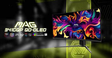 MSI Launches MAG 341 CQP QD OLED Gaming Monitor