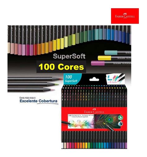 Lapis De Cor Cores Supersoft Faber Castell Desenho Artes