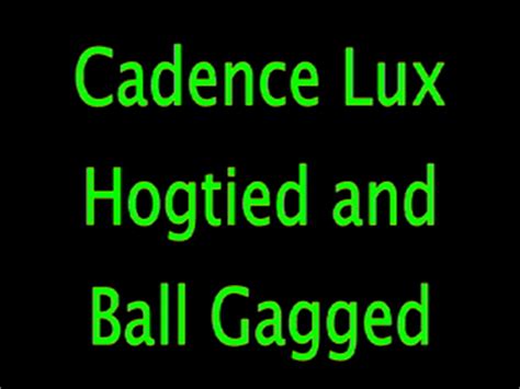 Bondage Perils Video Cadence Lux Naked Hogtie