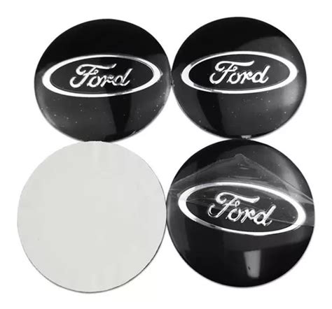 4 Tapas Centro De Rin Para Ford 56mm Negro Envío gratis