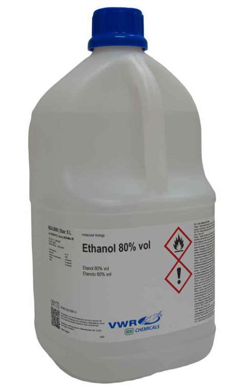 Éthanol 80% vol, Qualité Biologie Moléculaire | VWR