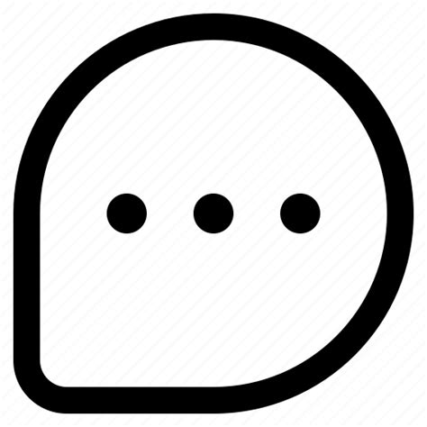 Talk Dots Talk Bubble Chat Communication Message Icon Download