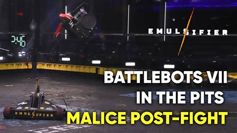 Emulsifier Battlebots Vii In The Pits Malice Post Fight Youtube