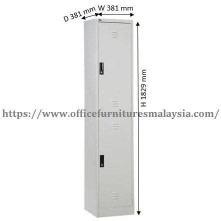 2 Compartment Steel Locker OFMS2 Office Furnitures Malaysia