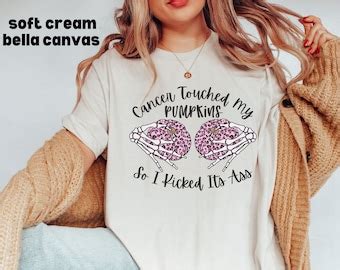 Cancer Touched My Breast So I Kicked Its Ass Unisex Fit Etsy