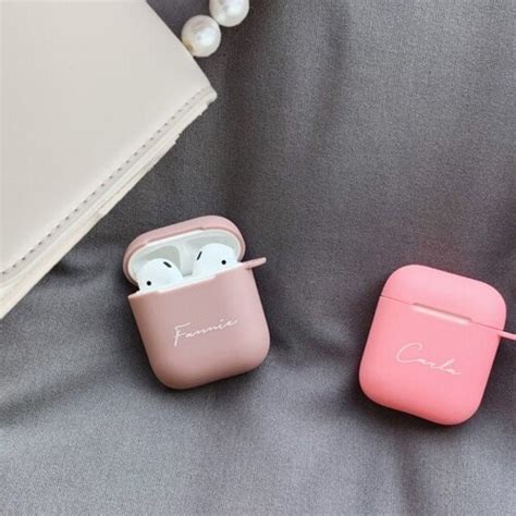 Matte Pink Airpod Case Slim Protective Airpod Case With Etsy