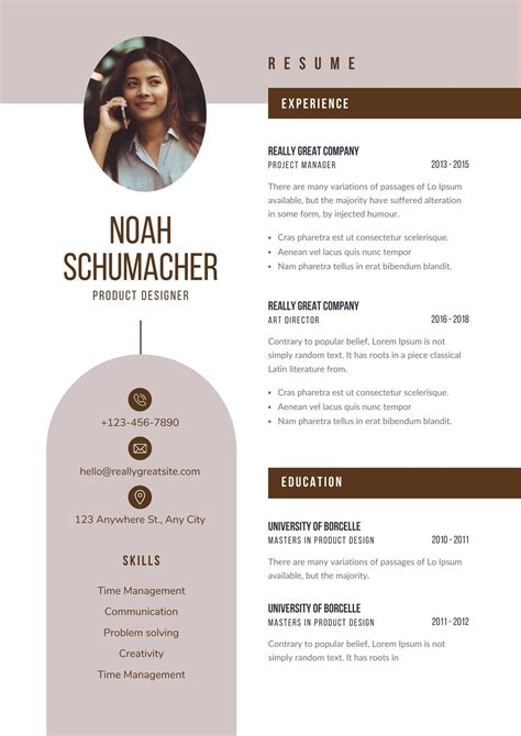 20 Best Free Canva Resume CV Templates To Download For, 59% OFF