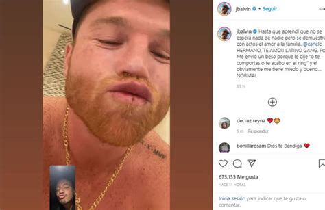 J Balvin Y Saúl “canelo” Álvarez Compartieron Un “beso” “se Demuestra Con Actos El Amor” Infobae