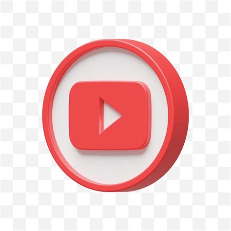 Icono De Redes Sociales De Youtube 3d Archivo PSD Premium