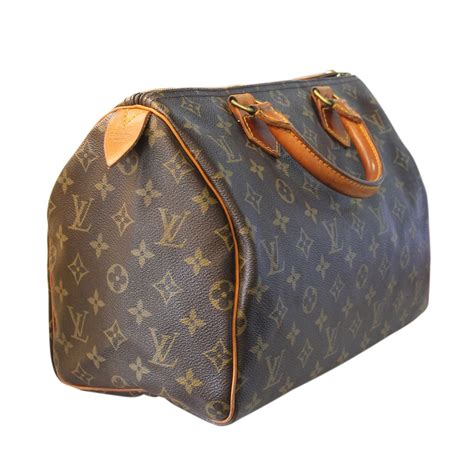 Louis Vuitton Speedy 30 Vintage French Company Monogram Canvas Handbag