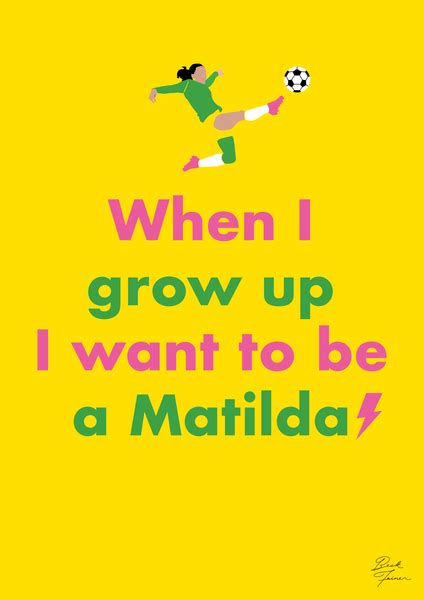 When I Grow Up I want to be a Matilda - A2 Print – Beck Feiner Creations