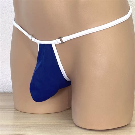 Dubio Bikini Men S Python Two Tone Micro Bikini Many Colors With Or Without Side Ties US