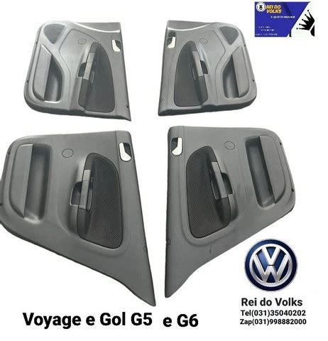 Jogo De Forro De Porta Do Gol Voyage G5 A G6 Carros Vans E