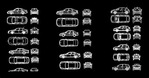 Bloques De Autos Para Planos En Autocad Librer A Cad