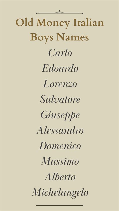 Italian Names For Boys Artofit