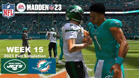 Madden Jets Vs Dolphins Full Simulation Week Madden