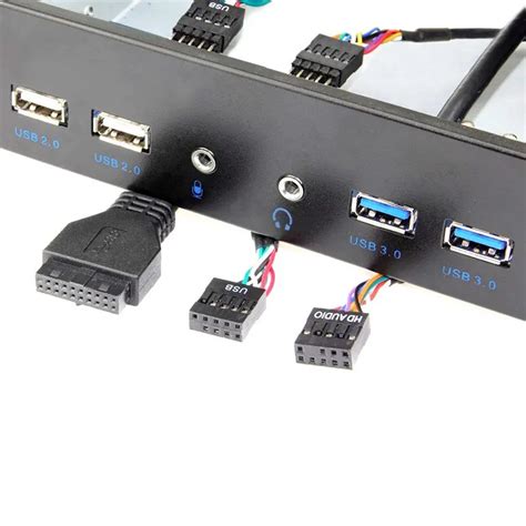 5 25 Polegada Desktop Caso Do Pc Interno Painel Frontal Usb Hub 2