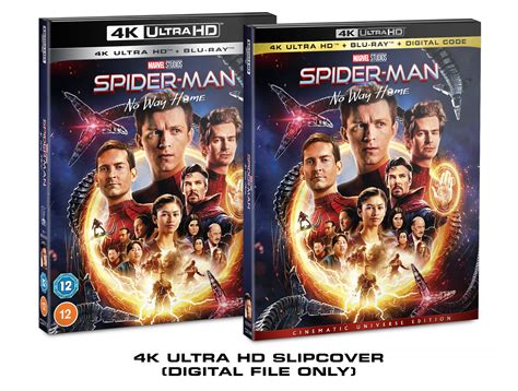 Marvel Studios Spider Man No Way Home Custom K Blu Ray Slipcover