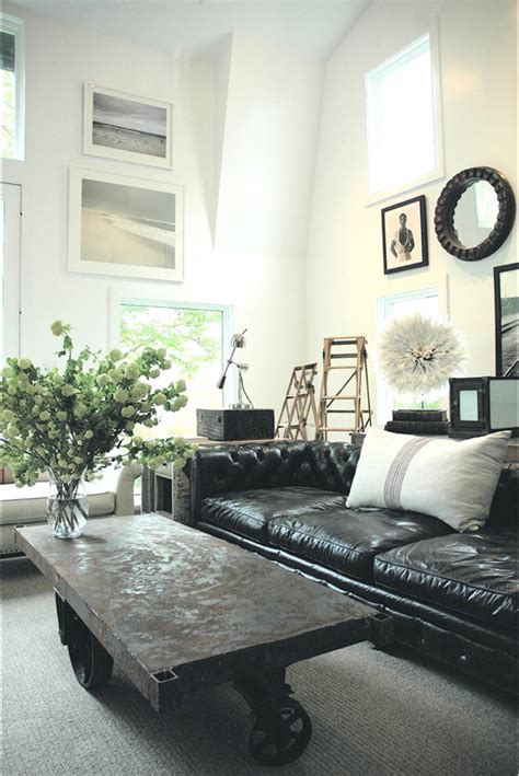 How To Decorate Living Room With Black Leather Sofa Bryont Blog