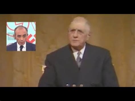 EMBROUILLE Général De Gaulle vs Zemmour Juifs élites Dominateurs