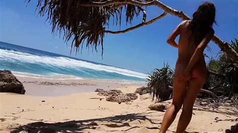 ENJOY Painting My Nake Body With DRAGON Fruit Fun On Paradise Beach Porn Videos Tube