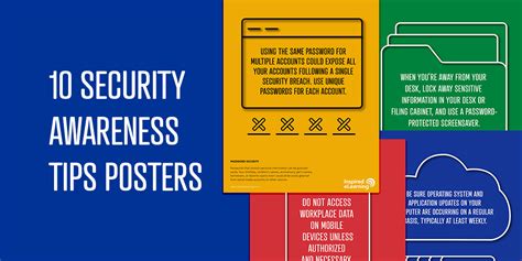 10 Security Awareness Tips Posters Inspired Elearning Resources