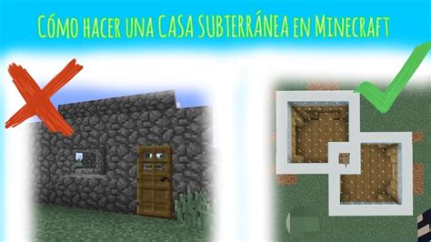 Cómo hacer una CASA SUBTERRÁNEA en Minecraft YouTube