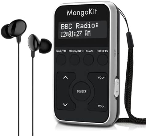 MangoKit MP1 Pocket DAB DAB And FM Digital Radio Portable Personal Mini