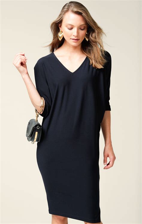 Batwing Dress Navy