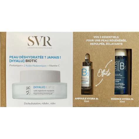 SVR Coffret HYALU BIOTIC Ampoule B3 Essence Hydra B3 Curvita