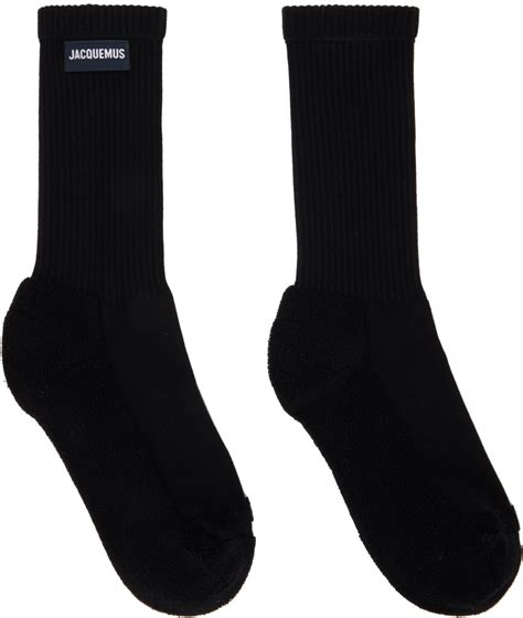 Jacquemus Black Les Classiques Les chaussettes à l envers Socks Jacquemus