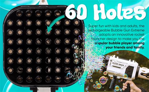 Bubble Gun Blaster With Bottles Of Bubble Refill Solution Bubble Gun