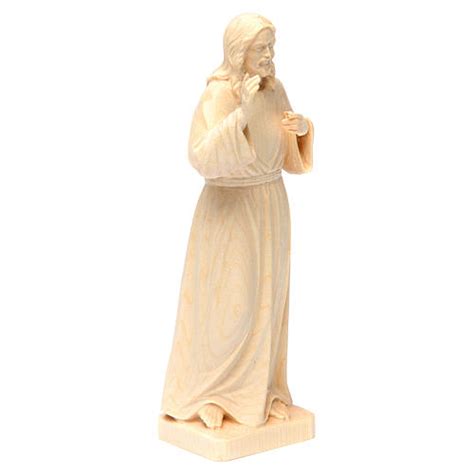 Statue Christ B Nissant Bois Naturel Valgardena Vente En Ligne Sur