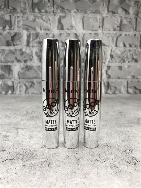 Туш для супер об'єму вій водостійка karite mascara good black — цена ...