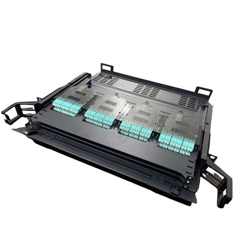 19 Inch High Density 96 144 288 Core Rack Mount MPO MTP Patch Panel