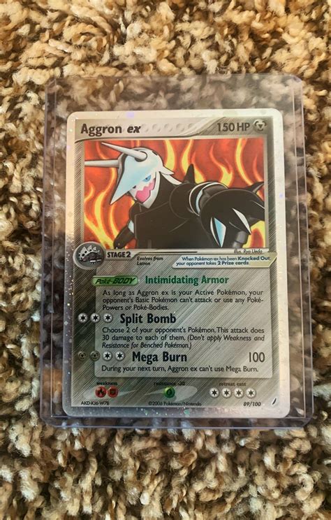 Set Crystal Guardians Pokemon Aggron Ex Features Rare