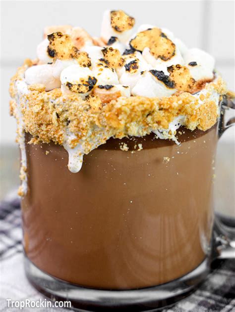 S Mores Hot Chocolate Trop Rockin Recipes