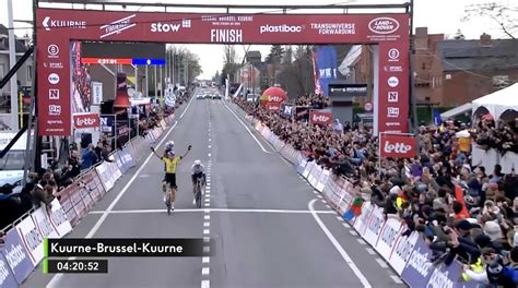 Kuurne Bruxelles Kuurne Facile Victoire De Wout Van Aert