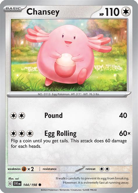 Chansey Scarlet Violet Svi Pkmncards