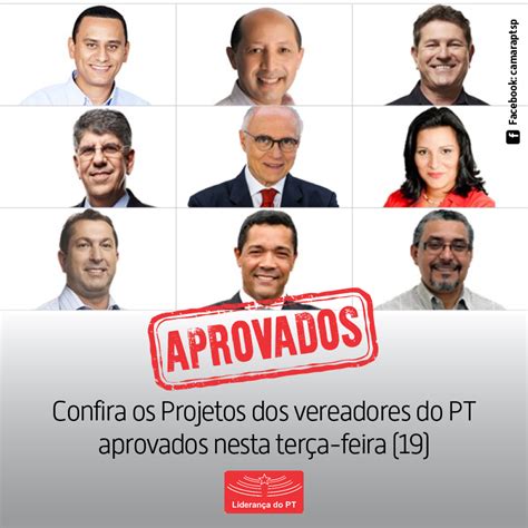 Conheça os projetos dos vereadores do PT aprovados nesta terça feira 19